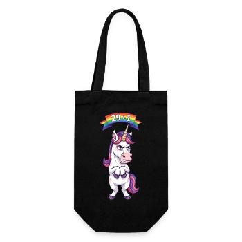 29+1 : Licorne pour ses 30 ans - Sac à bouteille - noir - Devant