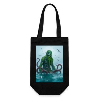 Iku-Turso, Baltic kraken of Finnish myth and folkl - Gift Bag for Bottles - black - Front