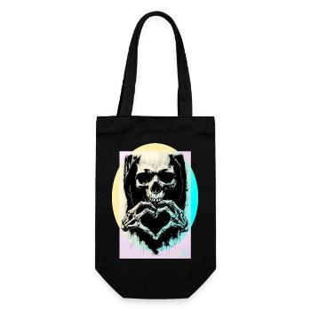 The Heart of Death ☠ - Gift Bag for Bottles - black - Front