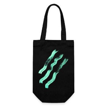 Abstract lines - minimalism - Gift Bag for Bottles - black - Front