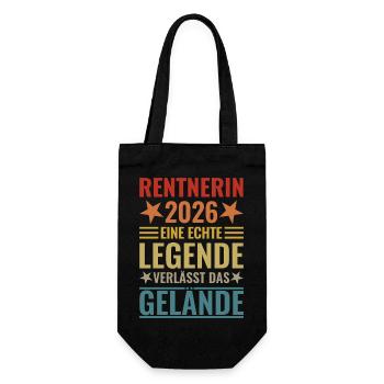 Pensioner 2026: Real legend leaves the site - Gift Bag for Bottles - black - Front