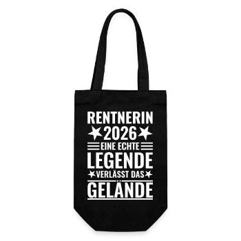 Pensioner 2026: Real legend leaves the site - Gift Bag for Bottles - black - Front
