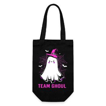 Halloween Gender Reveal Team Girl - Geschenkbeutel für Flaschen - Schwarz - Vorne