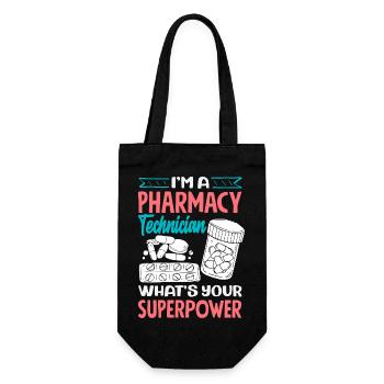 Pharmacien Technicien Pharmaceutique - Sac à bouteille - noir - Devant