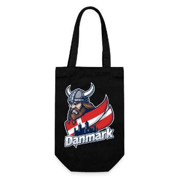 Emblème viking du Danemark - Sac à bouteille - noir - Devant