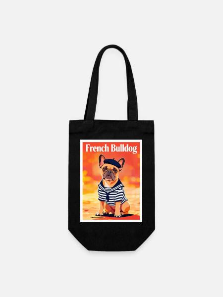 Marine Bulldog Sailor - Geschenkbeutel für Flaschen - Schwarz