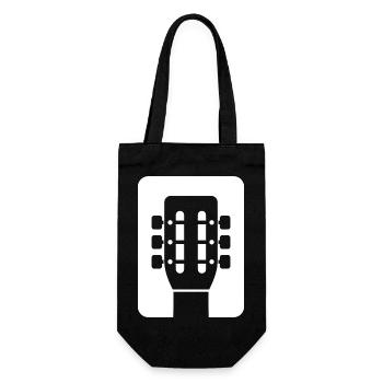 Guitar Emblem - Gift Bag for Bottles - black - Front