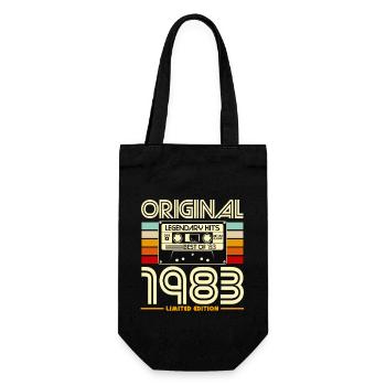 1983 Retro Limited Edition Kassette - Geschenkbeutel für Flaschen - Schwarz - Vorne