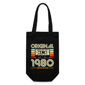 Cassette 1980 Vintage Légende - Sac à bouteille - noir - Devant