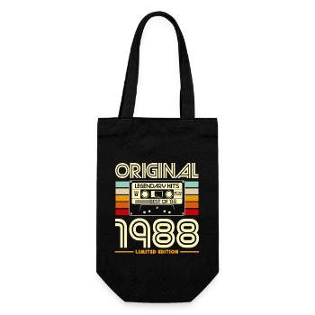 Original 1988 Limited Edition Cassette - Gift Bag for Bottles - black - Front