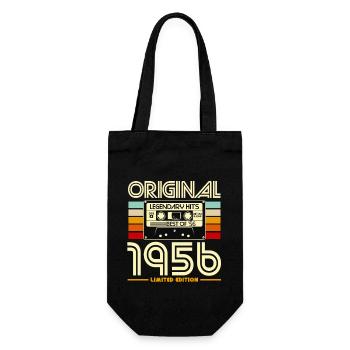 Originale Retro Heritage Kassette von 1956 - Geschenkbeutel für Flaschen - Schwarz - Vorne