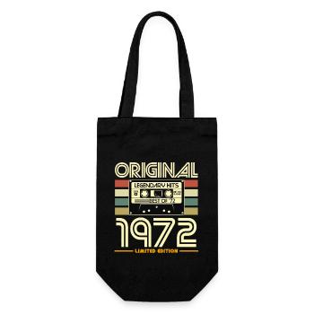 Original 1972 Hits Cassette Rétro - Sac à bouteille - noir - Devant