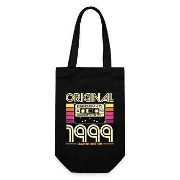 Original 1999 Limited Edition Retro Cassette - Gift Bag for Bottles - black - Front