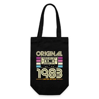 Cassette Rétro 1983 Légende - Sac à bouteille - noir - Devant