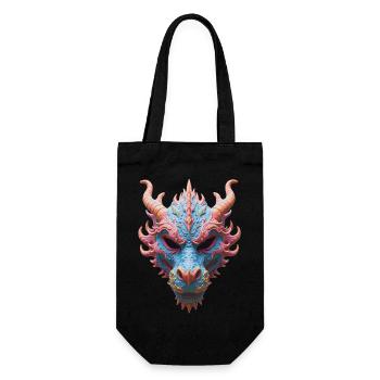 Aurora Dragon Mask - Gift Bag for Bottles - black - Front