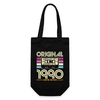 Original Hits 90s Cassette - Gift Bag for Bottles - black - Front