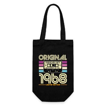 Original 1968 Hits Cassette Retro - Gift Bag for Bottles - black - Front