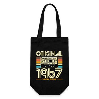 Vintage 1967 Limited Edition Kassette - Geschenkbeutel für Flaschen - Schwarz - Vorne