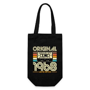 Original 1968 Cassette Retro - Gift Bag for Bottles - black - Front