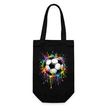 Ballon de Foot Splash Couleur | Style Graffiti - Sac à bouteille - noir - Devant