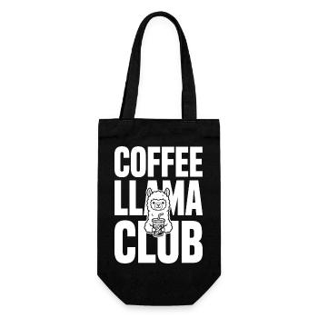 Coffee Llama Club – Iced Coffee - Gift Bag for Bottles - black - Front