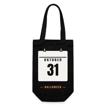 October 31 Calendar Halloween Date Spooky Horror - Gift Bag for Bottles - black - Front