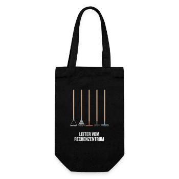 Hello World Programmiersprachen Programmierer Nerd - Geschenkbeutel für Flaschen - Schwarz - Vorne