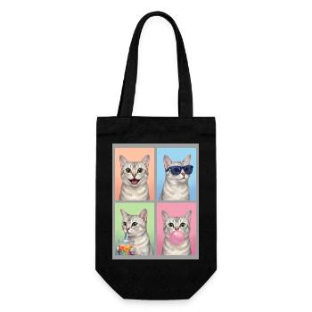 Cats Burmilla Cat - Gift Bag for Bottles - black - Front