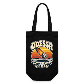 Texas Odessa Meteor Sunset - Geschenkbeutel für Flaschen - Schwarz - Vorne