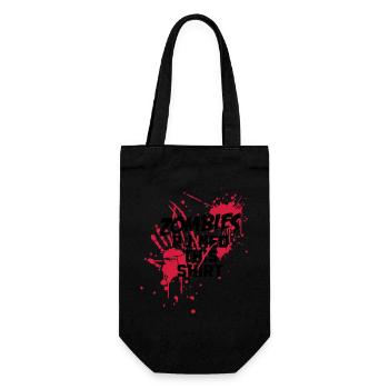zombies runied this shirt - zombie blutflecken - Geschenkbeutel für Flaschen - Schwarz - Vorne