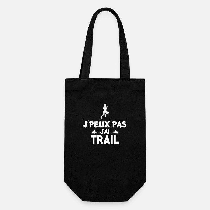 J'PEUX PAS J'AI TRAIL - Sac à bouteille - noir