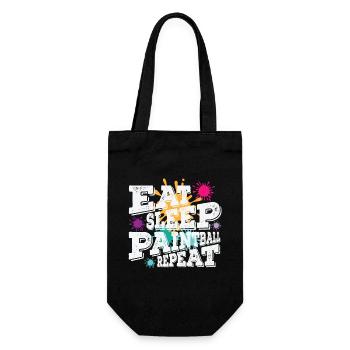 Eat Sleep Paintball Repeat - Gift Bag for Bottles - black - Front