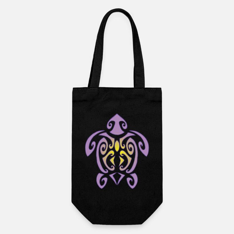 Tortue de Polynésie - Sac à bouteille - noir