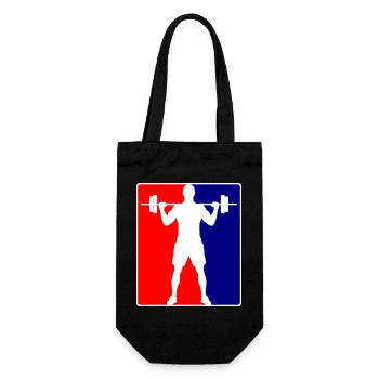 Bodybuilder Fitness Logo - Gift Bag for Bottles - black - Front