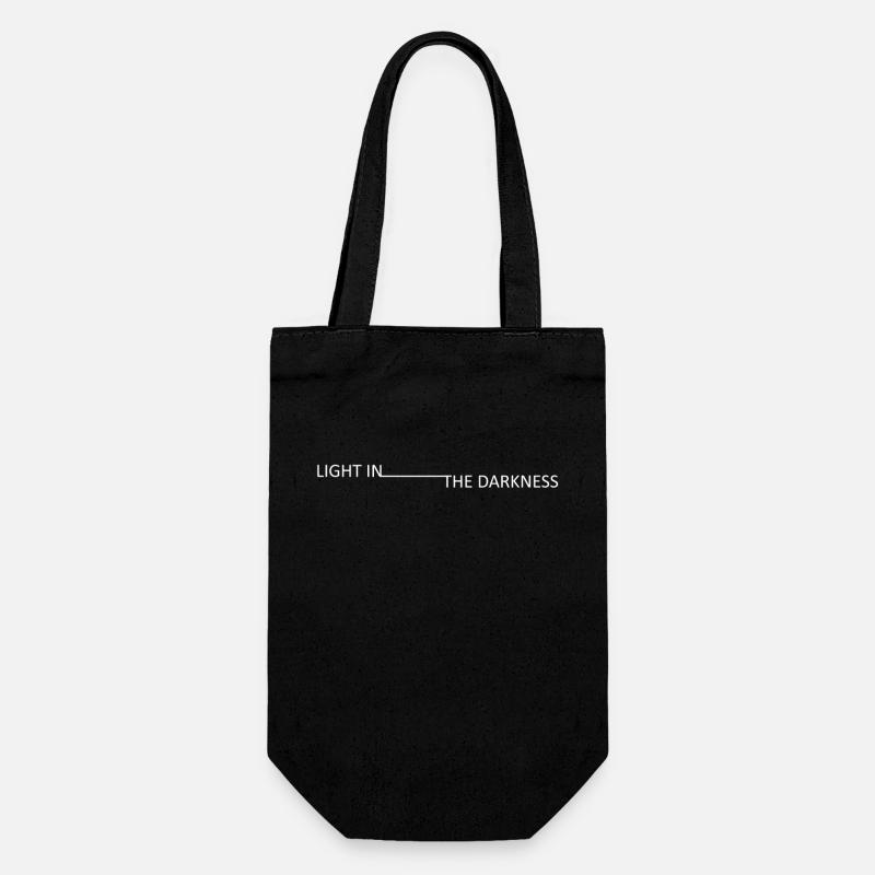 Light in the darkness - Gift Bag for Bottles - black