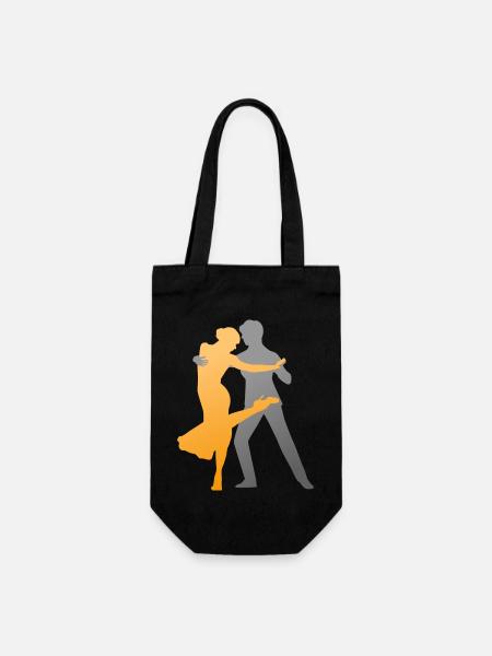 Queer Tango - Geschenkbeutel für Flaschen - Schwarz