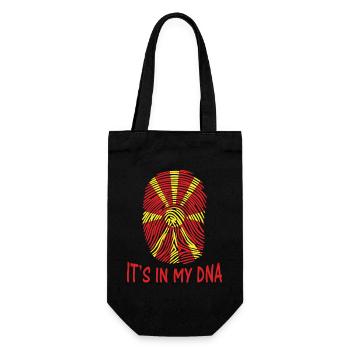 flag of North Macedonia it's in my dna t-shirt - Gift Bag for Bottles - black - Front