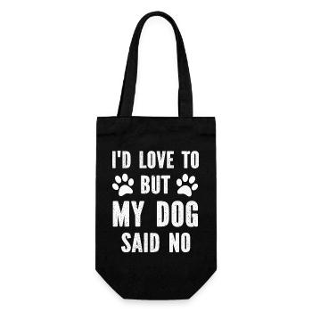 Dog Dogs - Gift Bag for Bottles - black - Front