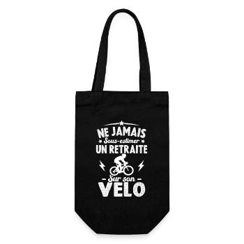Un Retraité Sur Son Vélo Humour Retraite Cycliste - Sac à bouteille - noir - Devant