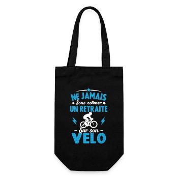 Un Retraité Sur Son Vélo Humour Retraite Cycliste - Sac à bouteille - noir - Devant