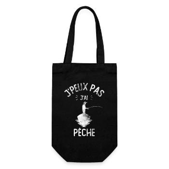 J'peux pas j'ai pêche - Sac à bouteille - noir - Devant