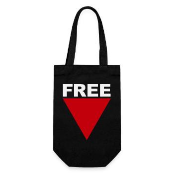 Freefall Bold Triangle - Gift Bag for Bottles - black - Front