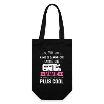 Une mamie de camping car comme une mamie normale - Sac à bouteille - noir - Devant
