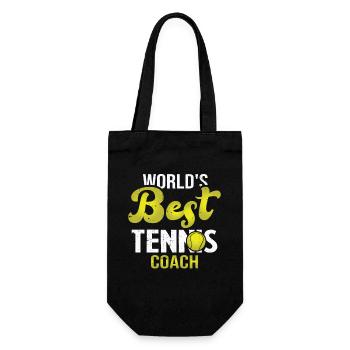 Worlds best tennis coach, Cadeau pour tennis coach - Sac à bouteille - noir - Devant