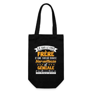 Je Suis Le Fier Frère D'une Soeur Douce - Sac à bouteille - noir - Devant