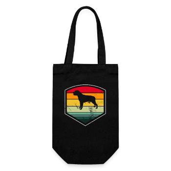 Rottweiler dog lover Retro vintage Gift idea - Geschenkbeutel für Flaschen - Schwarz - Vorne