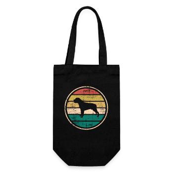 Rottweiler dog lover Retro vintage Gift idea - Gift Bag for Bottles - black - Front