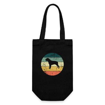 Rottweiler dog lover Retro vintage Gift idea - Geschenkbeutel für Flaschen - Schwarz - Vorne