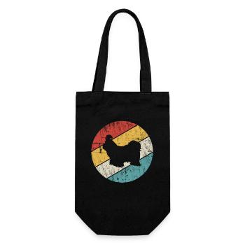 Shih Tzu amoureux des chiens Retro vintage Idée cadeau - Sac à bouteille - noir - Devant