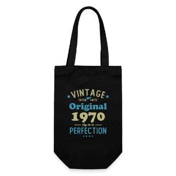 Cadeau D'anniversaire 1970 Rétro Vintage 1970 - Sac à bouteille - noir - Devant
